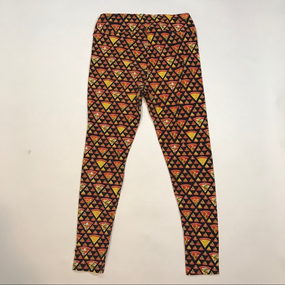 Lularoe black pizza TC Tall Curvy Rare leggings - Picture 5 of 5